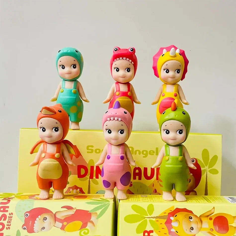 New Sonny Angel Dinosaur Series Hippers Harvest Cute Hippie Doll Trendy Car Mobile Phone Ornaments Dumplings Children'S Toy Gift - Shoppiline