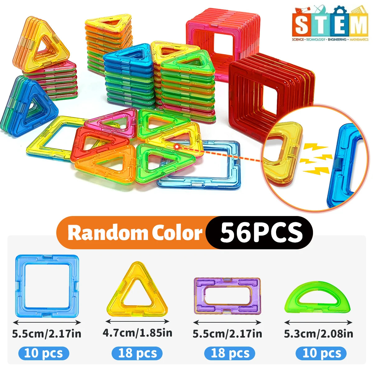 Magnetic Building Blocks Construction Sets Toy For Kids DIY Toys STEM Learning Educational Magnet Toys Birthday Gift