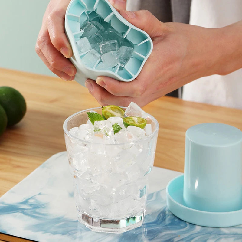4/6/8/15/160 Grid Big Ice Tray Mold Giant Jumbo Large Food Grade Silicone Ice Cube Square Tray Mold DIY Ice Maker Ice Cube Tray