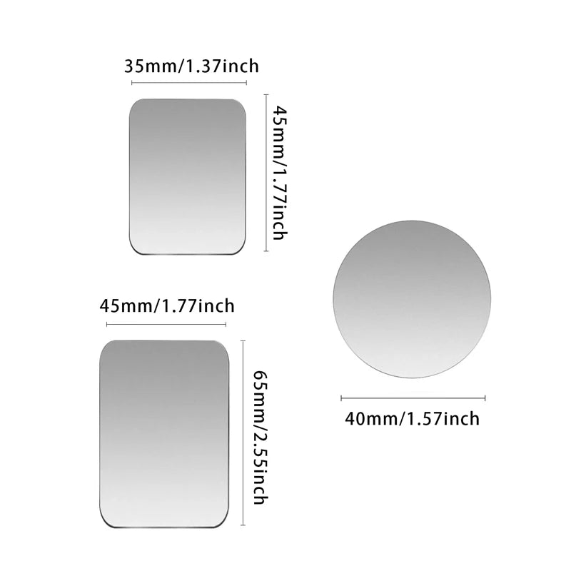 5/10pcs Phone Metal Plates for Magsafe Cellphone Holder Iron Sheet Universal Sticker Disk Mount for iPhone 17 16 15 Pro Samsung