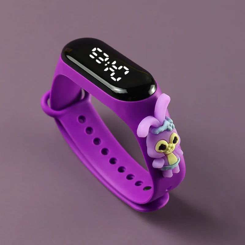 Mode Mickey Kinderuhren für Mädchen Elektronisches Armband Sport Touch LED Spiderman Puppe Kinderuhr Frauen Wasserdichte Uhr