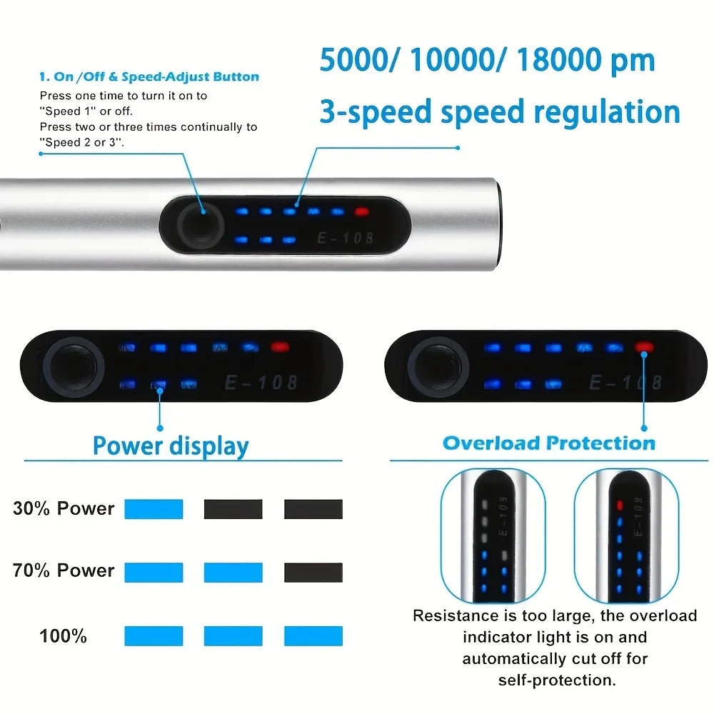 JANGKLIFE USB Cordless Rotary Tool Kit Woodworking Engraving Pen DIY For Jewelry Metal Glass Mini Wireless Drill - Shoppiline