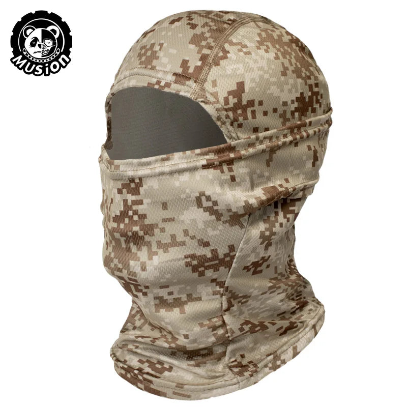 Musion Motorrad Sturmhaube Sonnenschutz Vollgesichtsmaske Atmungsaktives Mesh Airsoft Maske Sturmhaube Fahrrad Radfahren Kopfbedeckung Unde