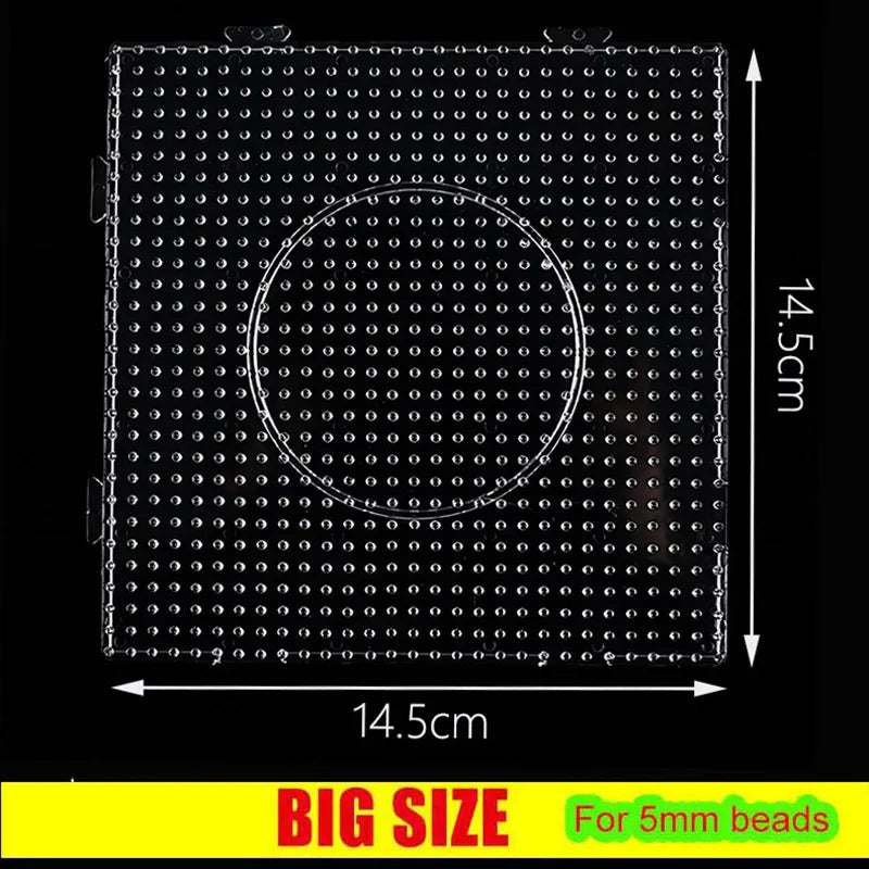 Clearance_2.6mm/5mm Perler Beads Square Pegboard 3D Puzzle Juguetes For Hama Bead Educational Toys for Children Jigsaw Puzzle Br