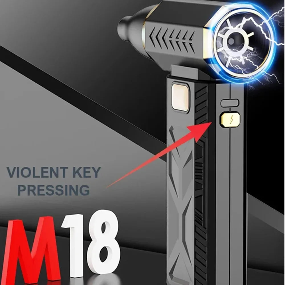 M18 Brushless Turbo Blower Jet Fan 400000RPM Powerful Electric Portable Dust Cleaner 53m/s Type-C Charging Violent Fan - Shoppiline
