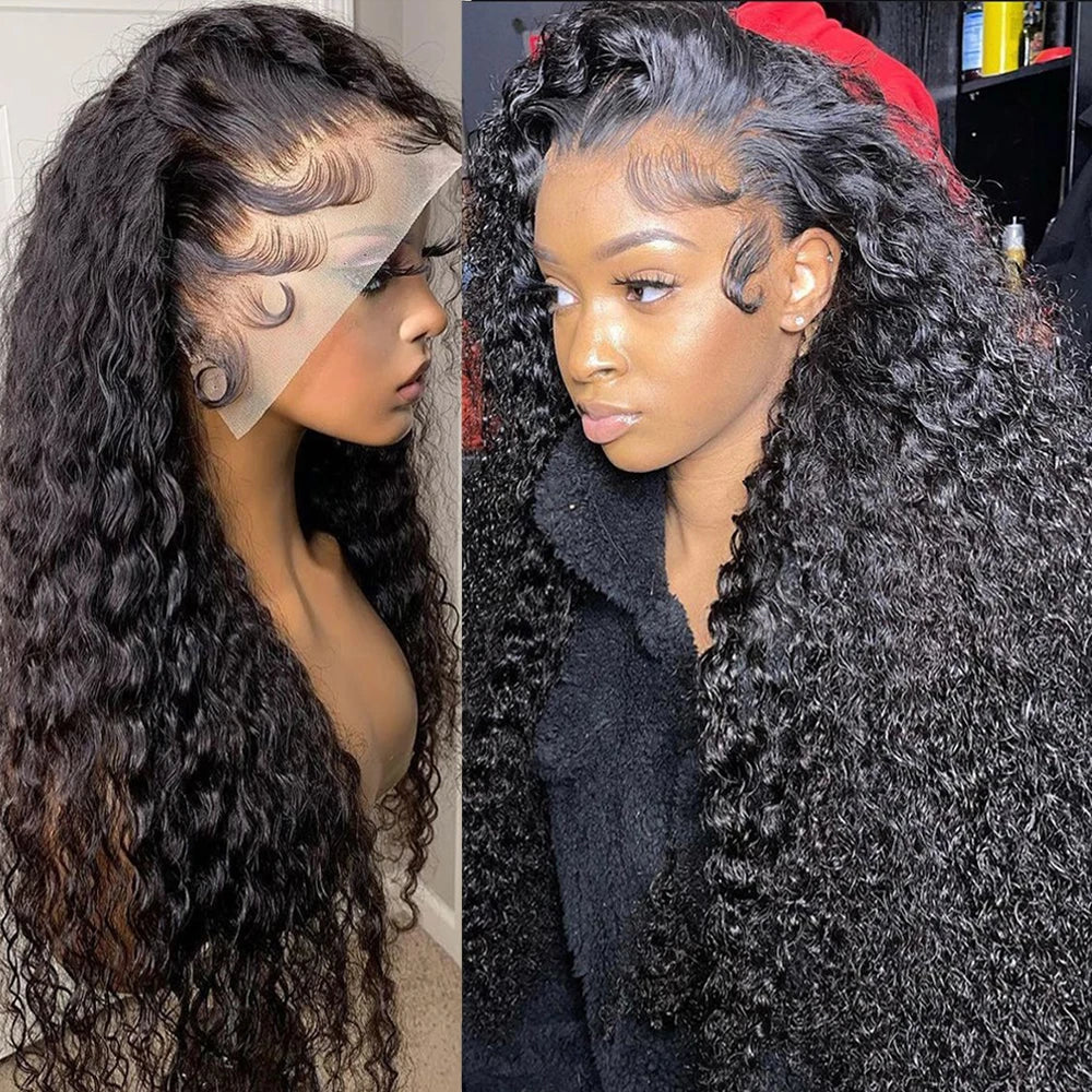 Kinky Curly 13x6 Lace Front Wigs Jerry Curly 100% Human Hair Wigs Transparent Lace 4x4 Closure Wigs For Women Brazilian On Sale