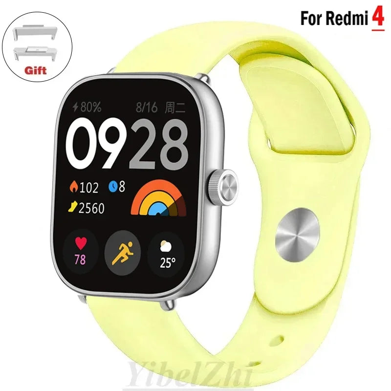 Sportarmband für Redmi Watch 4 Armband Smartwatch Armband Zubehör Weiches Silikon Armband Correa für Xiaomi Mi Band 8 Pro