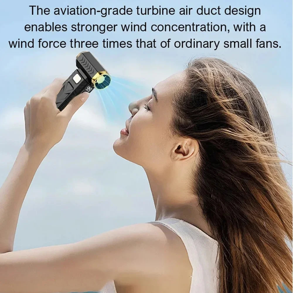 M18 Brushless Turbo Blower Jet Fan 400000RPM Powerful Electric Portable Dust Cleaner 53m/s Type-C Charging Violent Fan - Shoppiline