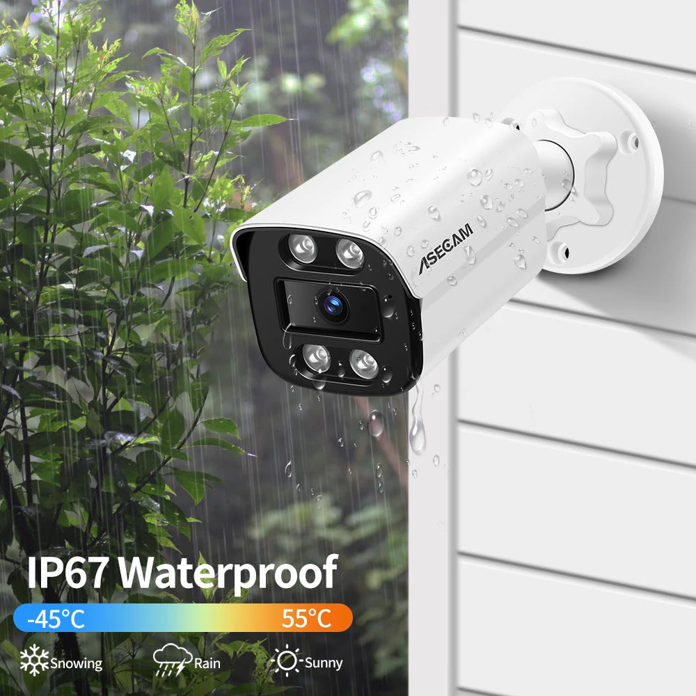 New 4K 8MP IP Camera Audio Outdoor POE H.265 Onvif Metal Bullet Home Color Night Vision Surveillance Camera - Shoppiline