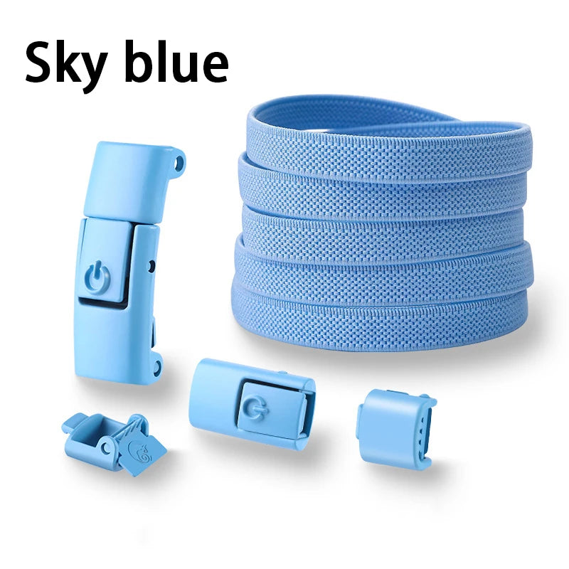 Press Lock Shoelaces without ties Elastic Laces Sneakers Tennis No Tie Shoe laces Shoes Accessories 1Pair/2Pair