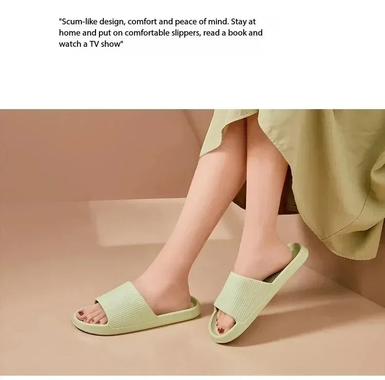 Non-Slip EVA Soft Sole Massage Shower Shoes for Men and Women, Couples, Waterproof, Home, Leisure, Bathroom Slippers, Fashion