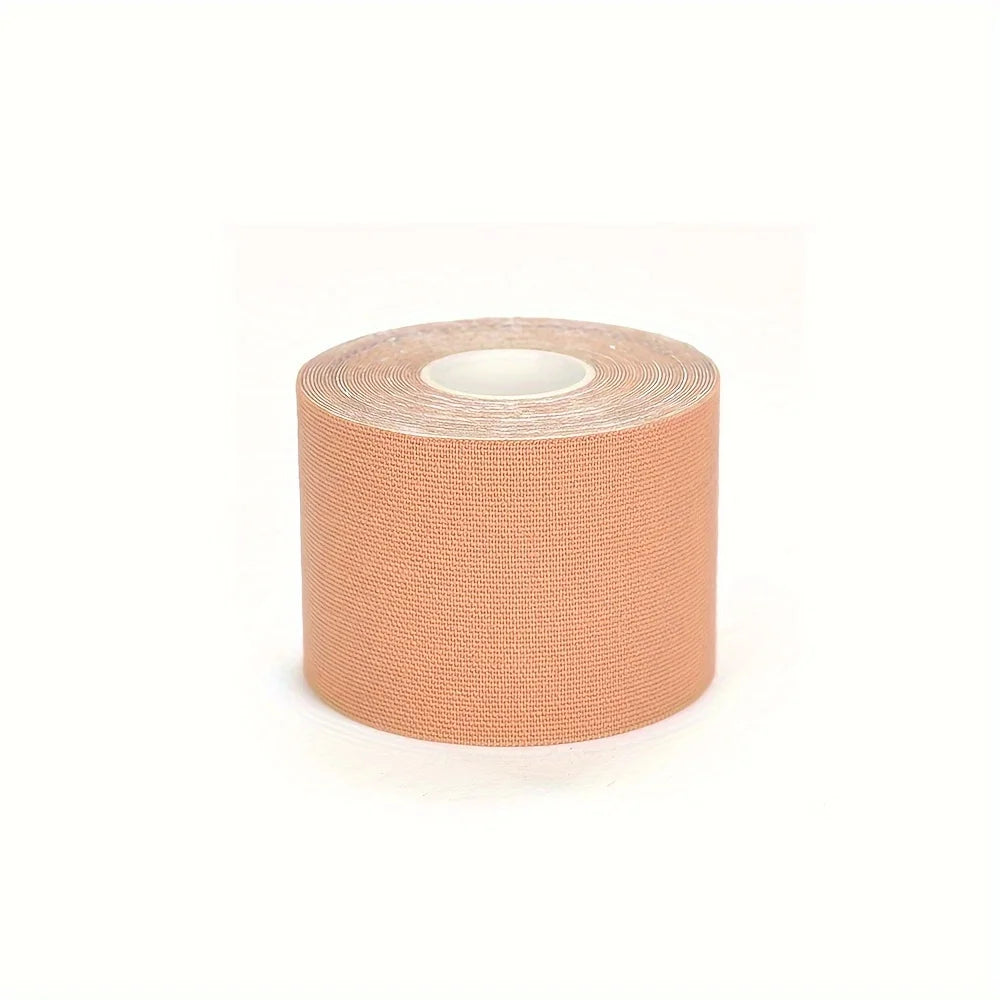 YITAPE Boob Tape 5cm*5M Breast Lift Tape Invisible Skin Tone Breathable Bra Tape for Strapless Backless Dress Push Up Anti Sag
