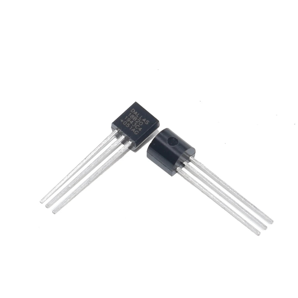 1/5/10/20pcs Temperature Sensor Electronic Chip DS18B20 TO-92 18B20 chips IC DIY Electronic Digital Thermometer -55°C to 125°C - Shoppiline