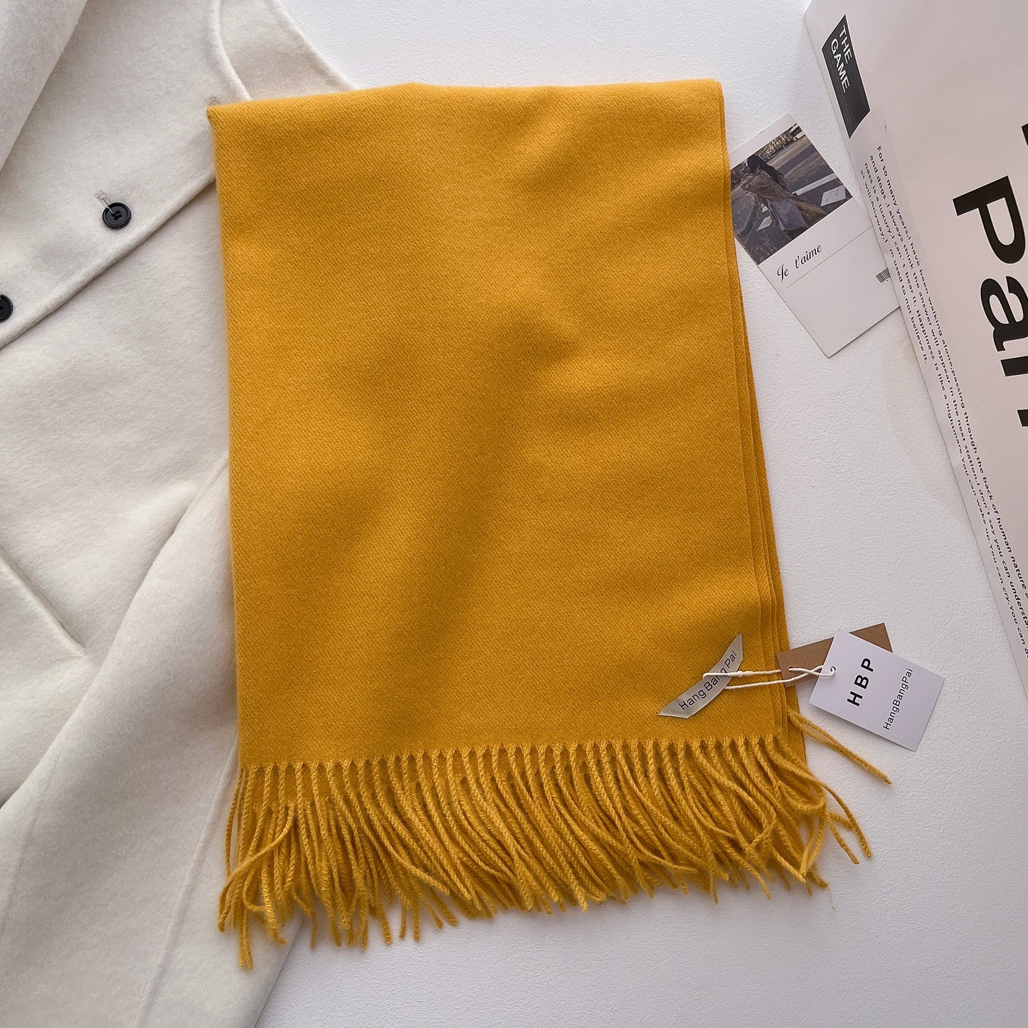2025 New Winter Wool Scarf For Women Long Warm Cashmere Scarves Hijab Solid Lady Shawl Wrap Female Pashmina Bandana Head Scarfs