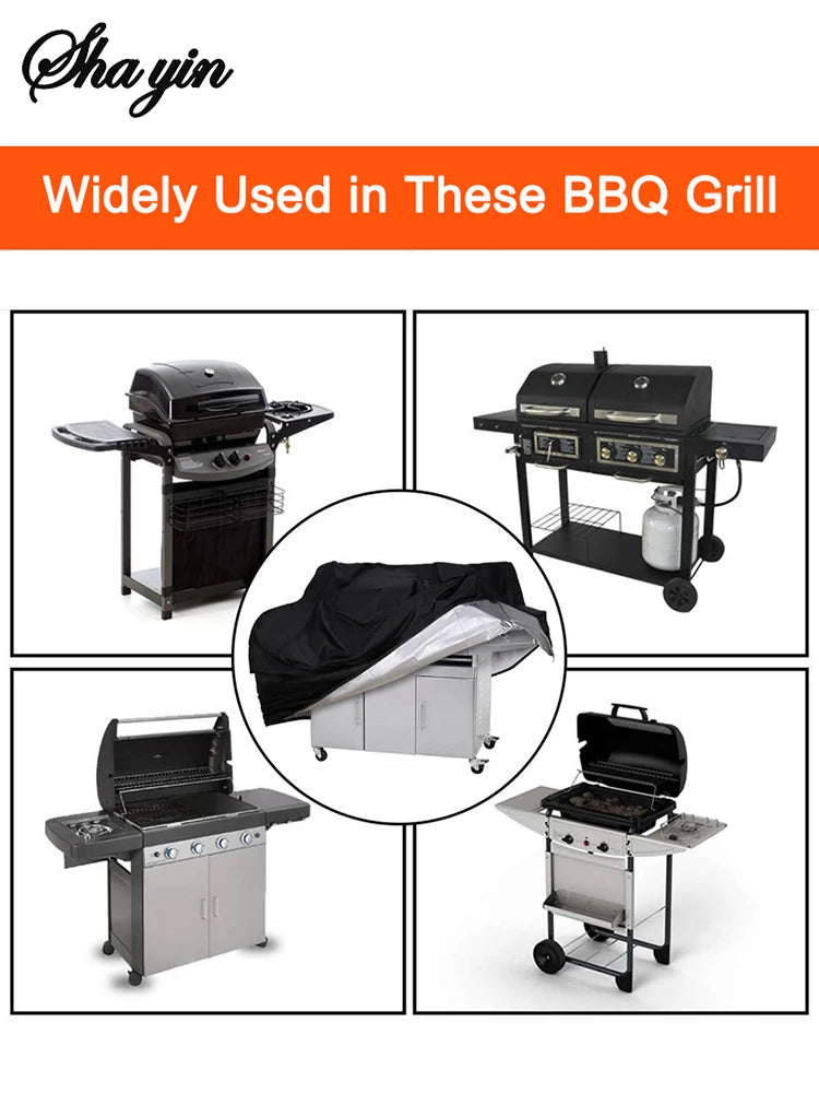 Bbq Barbecue Grill Cover Waterproof Cover Multi-Functional Dust And Waterproof Protective Cover For Barbecue Grills