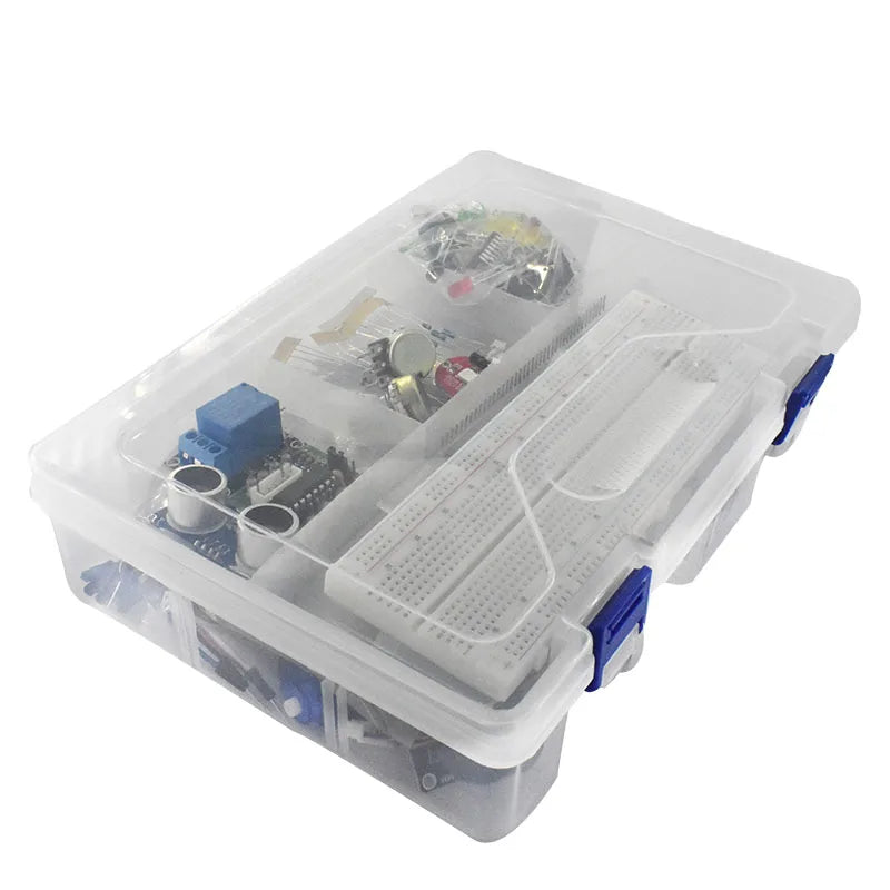 Starter Kit for Arduino Uno R3 - Uno R3 Breadboard and holder Step Motor / Servo /1602 LCD / jumper Wire/ UNO R3 - Shoppiline