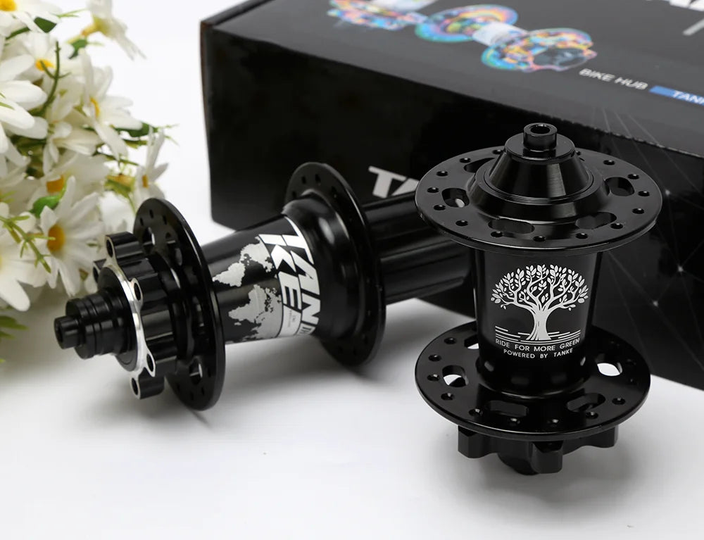 TANKE MTB 120 Click Hub 6 Bearing Bike Front Rear 28 32 36 Holes Disc Brake QR Bicycle mass thunder Noisy Cube 6 Pawl Hubs TH390