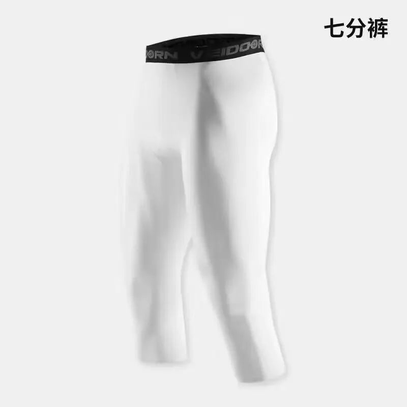 Herren Kompressionshose Strumpfhose Cool Dry Leggings Sport Baselayer Lauftights Athletic Workout Active Shorts
