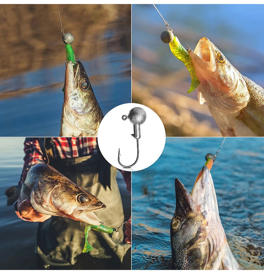 1g 2g 3g 4g 5g 10g 20g 22g 25g 28g crank Jig head hook fishing hook head Jig lure hard bait soft worm jig hook for fishing