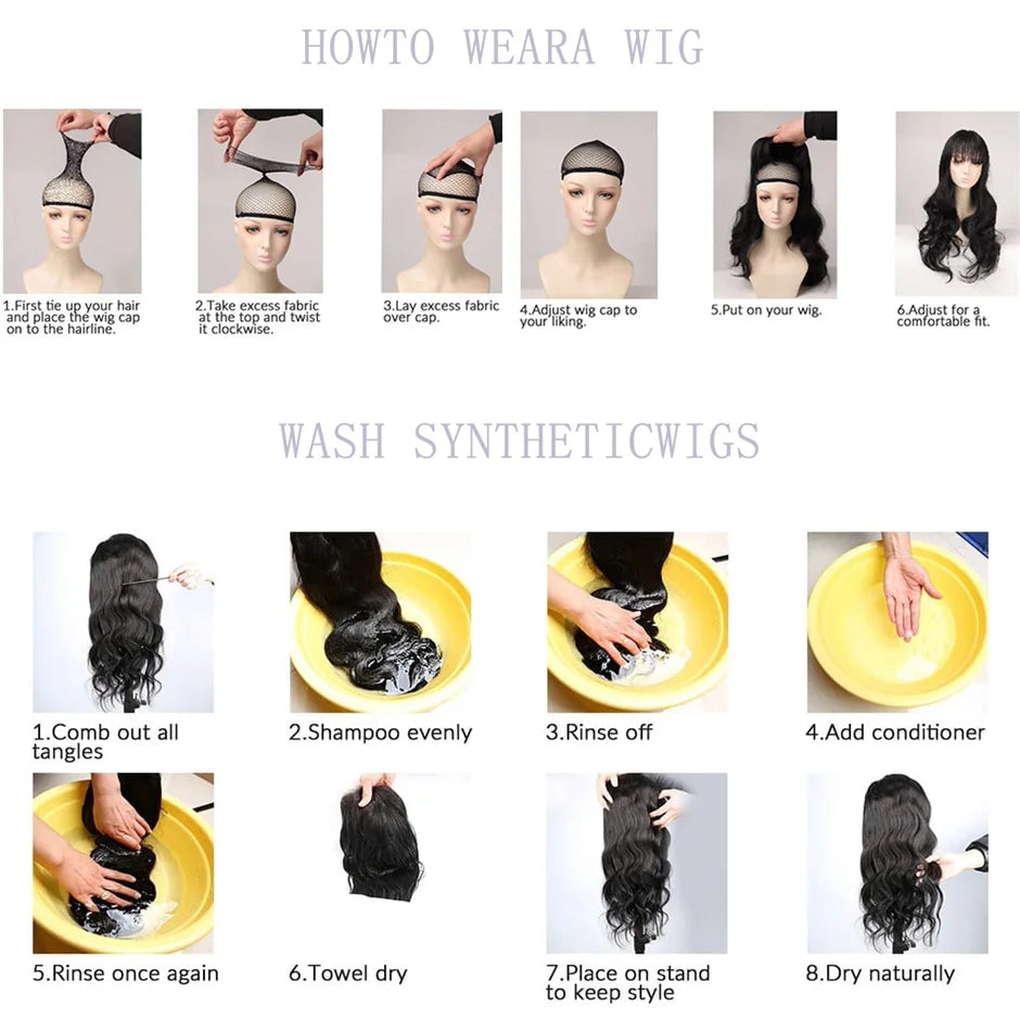 Long Body Wave Ombre Black Pink Cosplay Wigs Heat Resistant Synthetic Wigs Middle Part Natural Lolita Wigs For Women