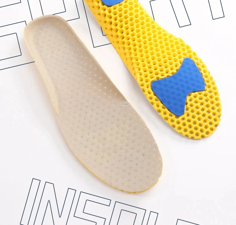3 Paar Memory Foam Orthopädische Einlegesohlen für Schuhe Sohlenpolster Mesh Deodorant Atmungsaktive Turnschuhe Laufkissen für Herren Damen