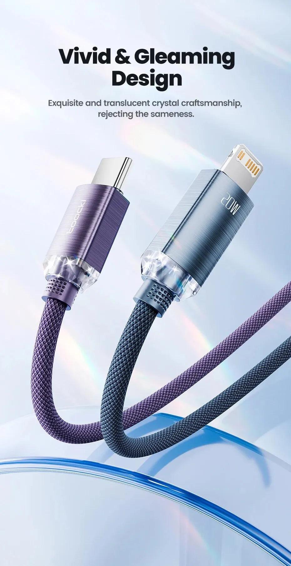 Toocki USB C to Lighting Cable for iPhone 14 13 12 11 Pro Max Mini 8 7 Plus AirPods iPad Fast Charging Type C Lightning Cable