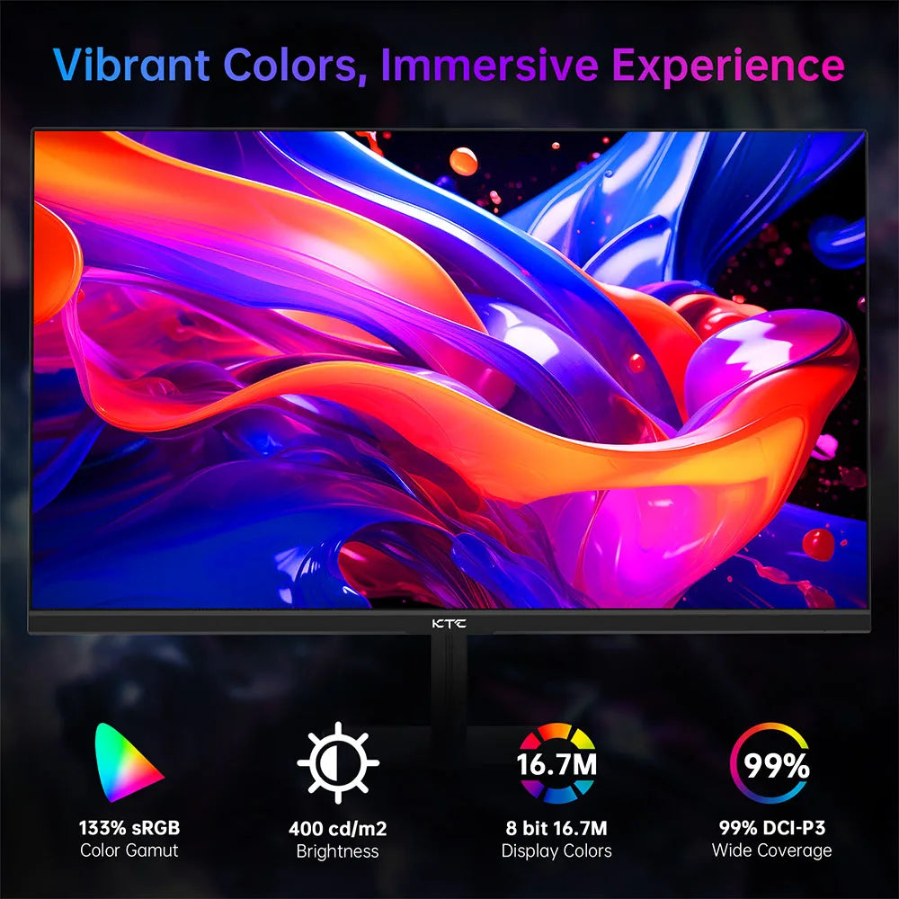 (2025 H24T09P Upgraded Version) KTC H24F8 FHD 23.8" 180Hz Gaming Monitor With Realistic Color Reproduction 1920*1080 Resolution - Shoppiline