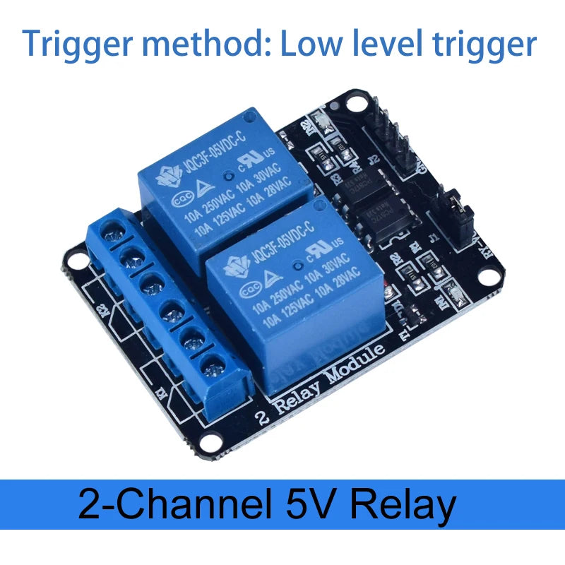 Module de relais 1, 2, 4, 6, 8 canaux DC 5V 12V 24V avec optocoupleur / déclencheur de niveau haut et bas pour Arduino Raspberry