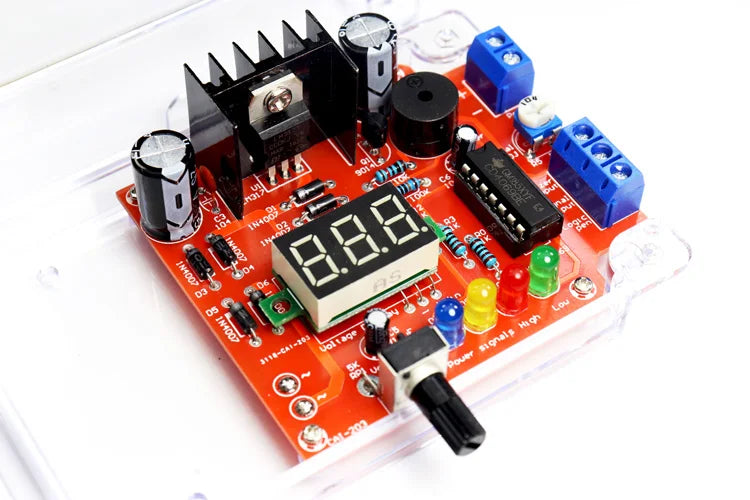 Electronic DIY LM317 Adjustable Voltage Regulated Kit DC Step-down Power Supply Making Parts With Case Soldering Assembly 220V - Shoppiline