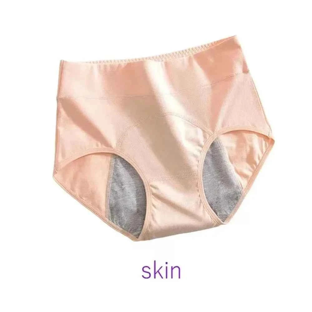 Cotton menstrual underwear, high-waisted underwear overalls, menstrual pants, leak-proof Bragas menstrual pants