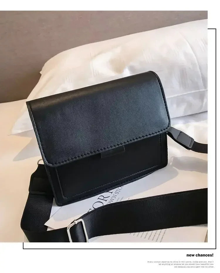 Women PU Leather Crossbody Bag Fashion Shoulder Messenger Handbag Small Flap Bag for Travel