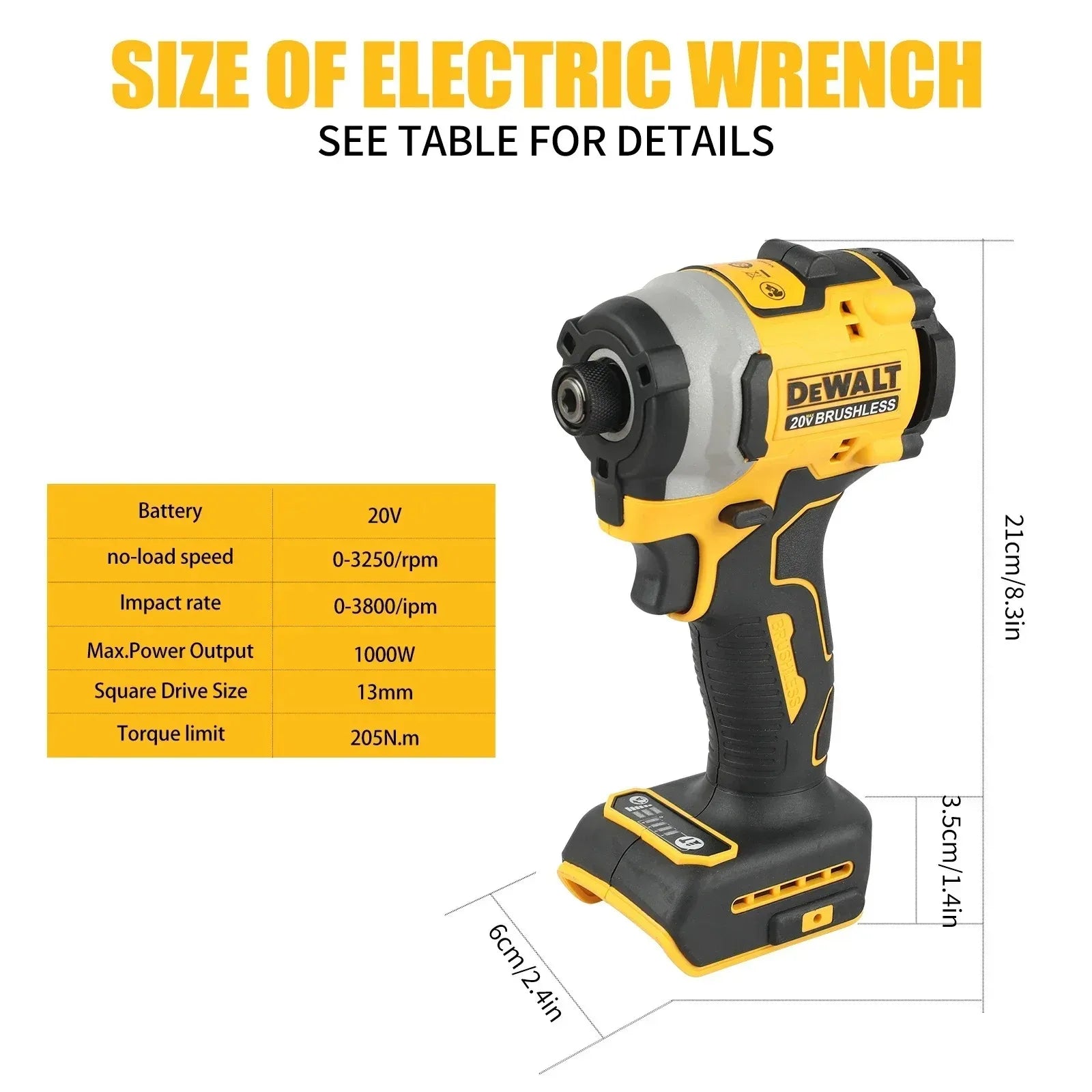 DEWALT DCF850 Impact Driver Electric Driver 20V Brushless Cordless 3250RPM screwdrivers High Torque tools Power Tools - Shoppiline