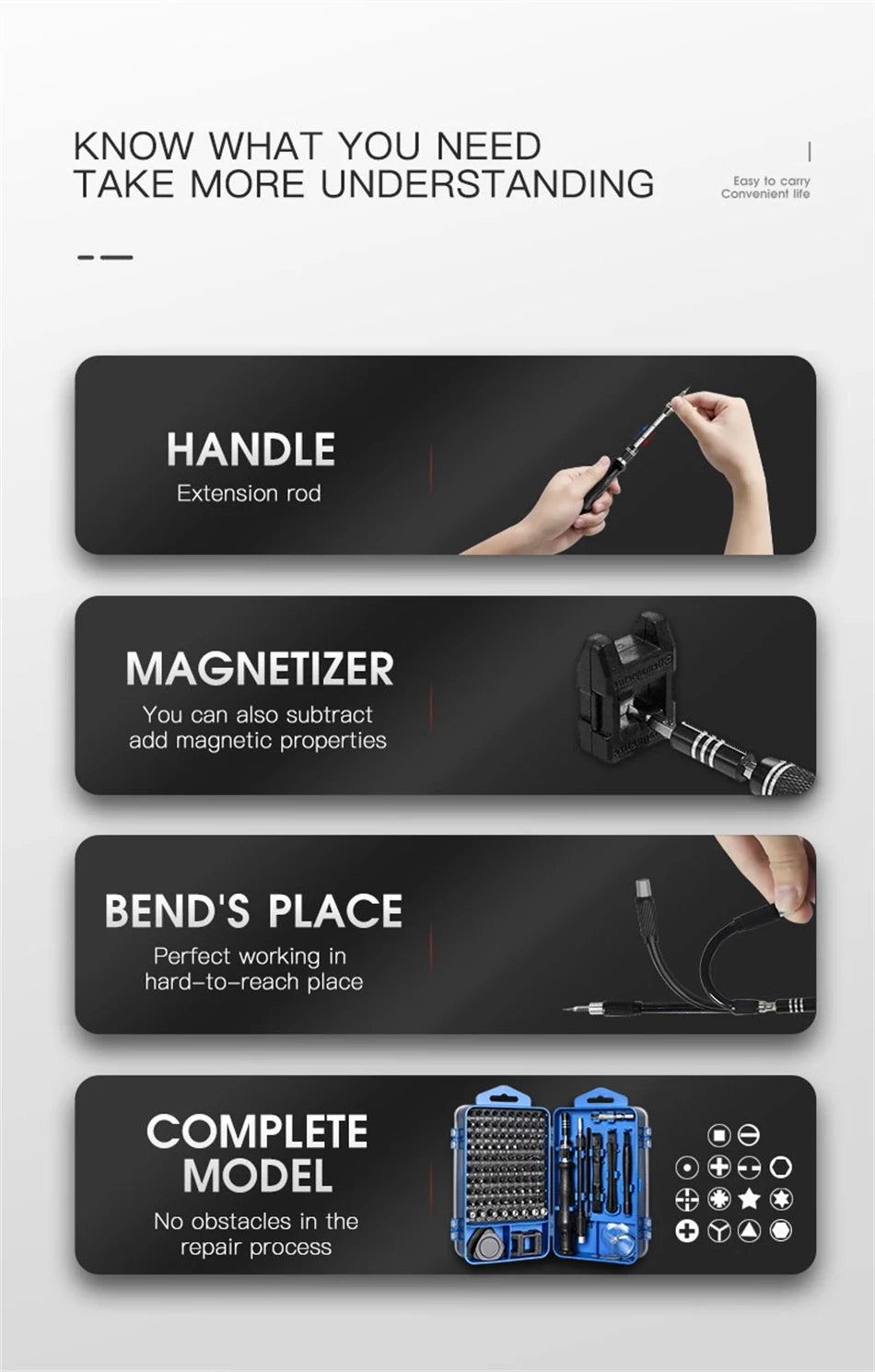 115/117 in 1 Precision Screwdriver Set Magnetic Torx Hex Screw Driver Bits Professional Repair Tool Kit for iPhone Xiaomi Mac PC - Shoppiline