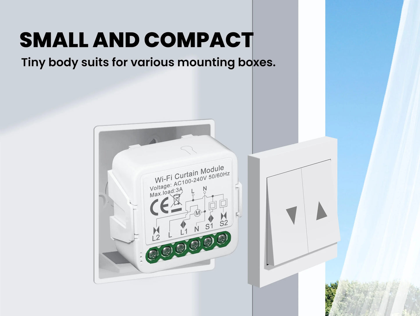 GIRIER Tuya Smart Wi-Fi RF433 ZigBee Curtain Switch Module for Electric Roller Shutter Blind Motor 1/2CH Works Hey Google Alexa