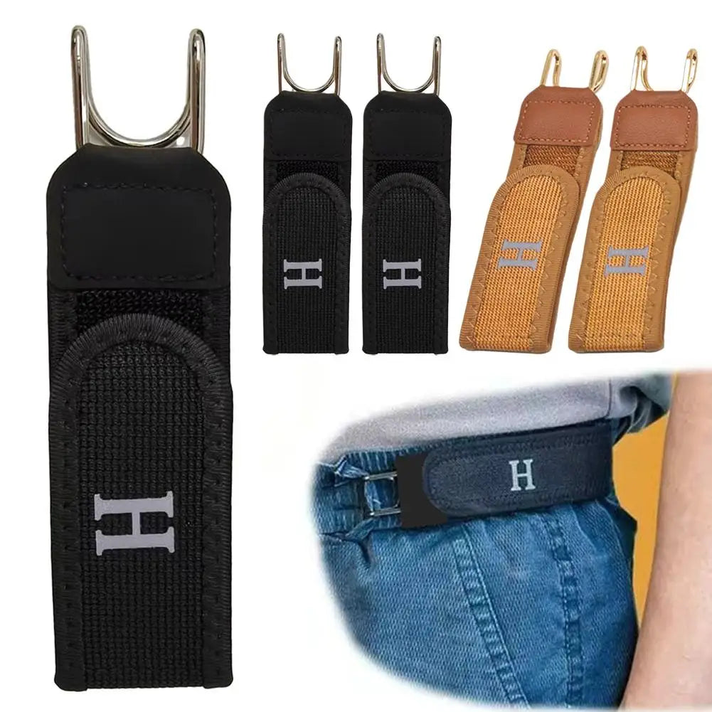 New Unisex Buckleless Belt Hook Adjustable Comfortable Elastic Velcro Waist Belt For Outdoor Work Daily Carry 1/2/4/8/20pcs