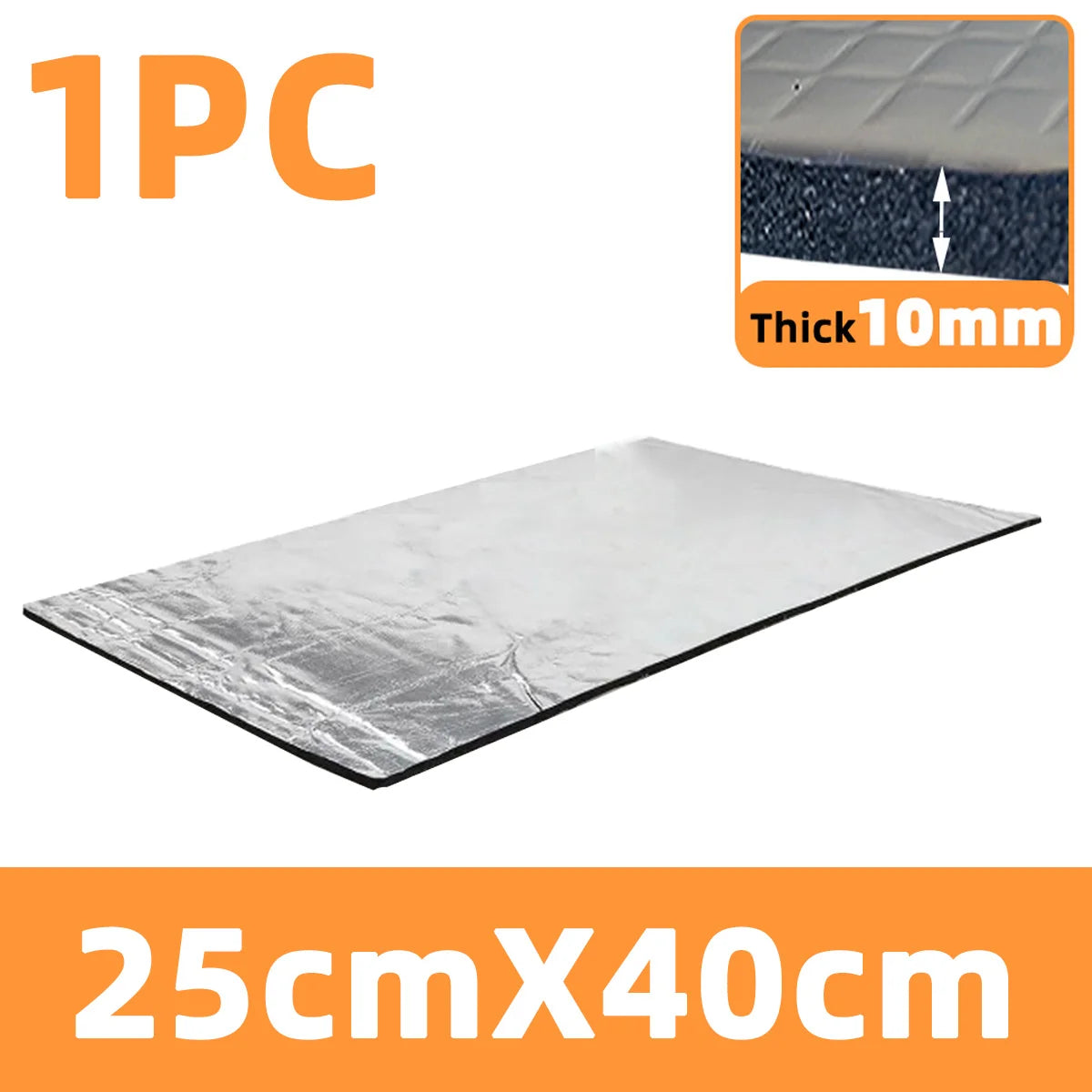10mm Thick Car Insulation And Soundproofing Pad Self-Adhesive DIY Car Insulation And Soundproofing Shock-Absorbing Cotton