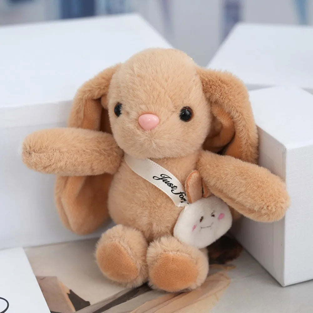 15cm Women's Rabbit Fur Keychain Bag Car Pendant Jewelry Decoration Fashionable Accessory for Bags And Gifts