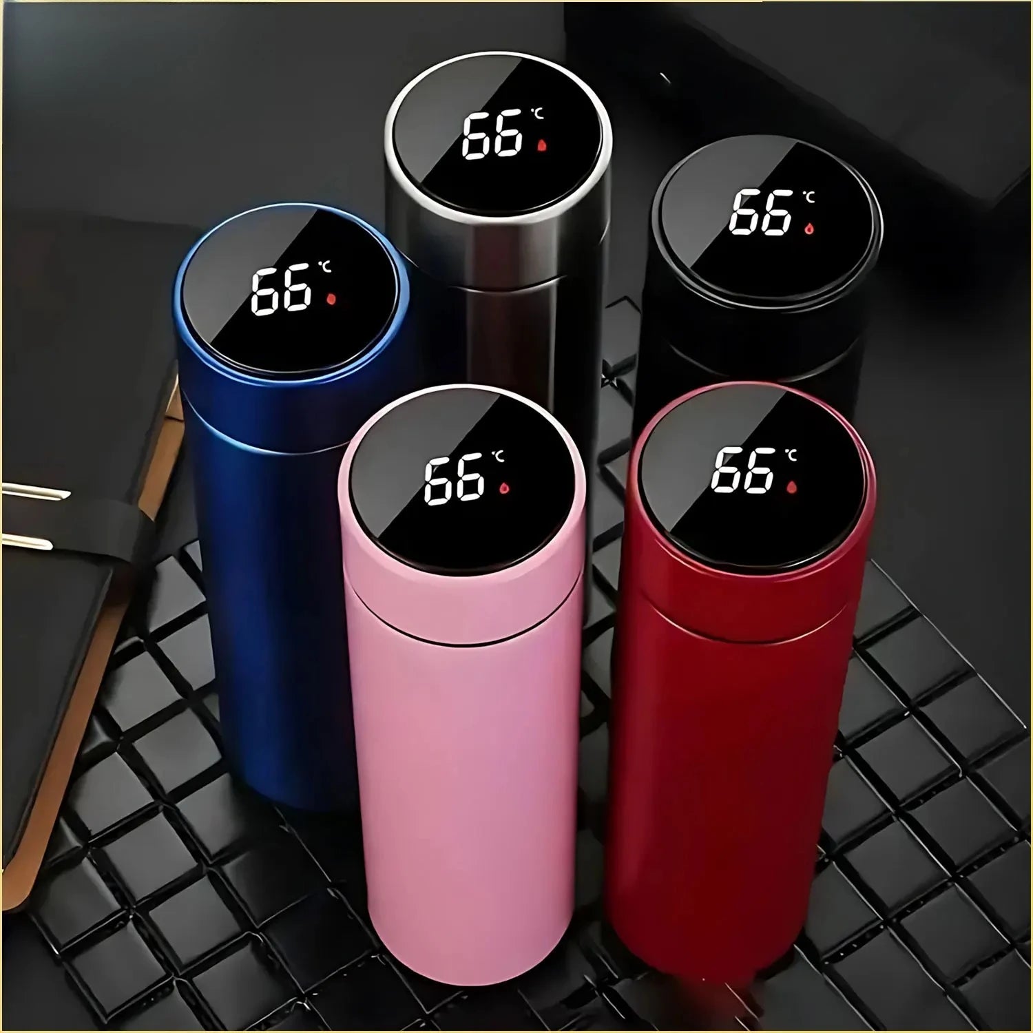 500ML Temperature Display Thermos Cup Stainless Steel Divided Thermos Bottle Outdoor Vacuum Insulated Cup Father's Day Gift - Shoppiline