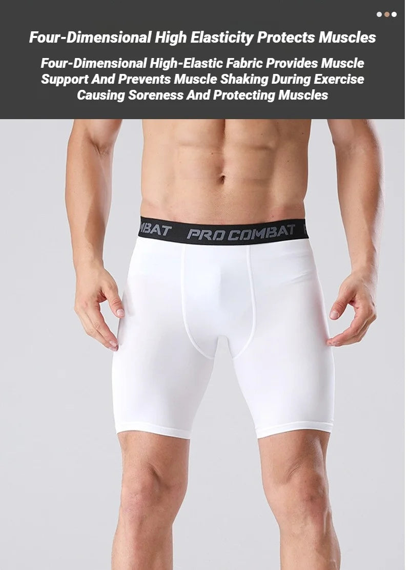 Men Boxers Sports Underwear Underpants Gym Shorts M L XL Black Quick-Drying Sweatpants Moisture Absorption Breathable Fitness