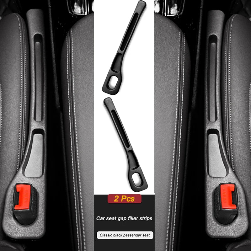 2 Stück Autositz-Spaltfüller Seitennaht-Steckerstreifen Auslaufsicherer Füllstreifen für alle Automodelle Brieftasche Handyhalterung Autozubehör