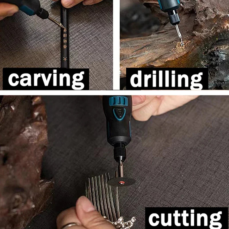 JANGKLIFE USB Cordless Rotary Tool Kit Woodworking Engraving Pen DIY For Jewelry Metal Glass Mini Wireless Drill - Shoppiline