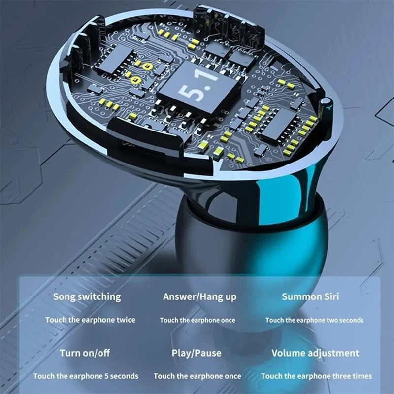 Original Wireless Bluetooth Headset Bluetooth Headphones with Mic Earbuds Charger Box LED Display Fone M10 Earphones