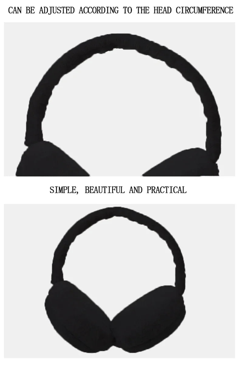 Soft Plush Earmuffs for Men and Women Outdoor Cold Protection Warm Winter Ear Warmers Solid Color Fashion