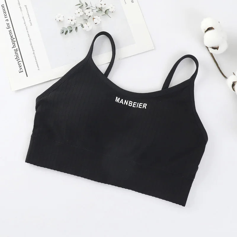 New Sports Bra for Women Gym Sexy Crop Top Bra Women Cotton Underwear Soft Comfort Tube Tops Female Brassiere Tops for Girls