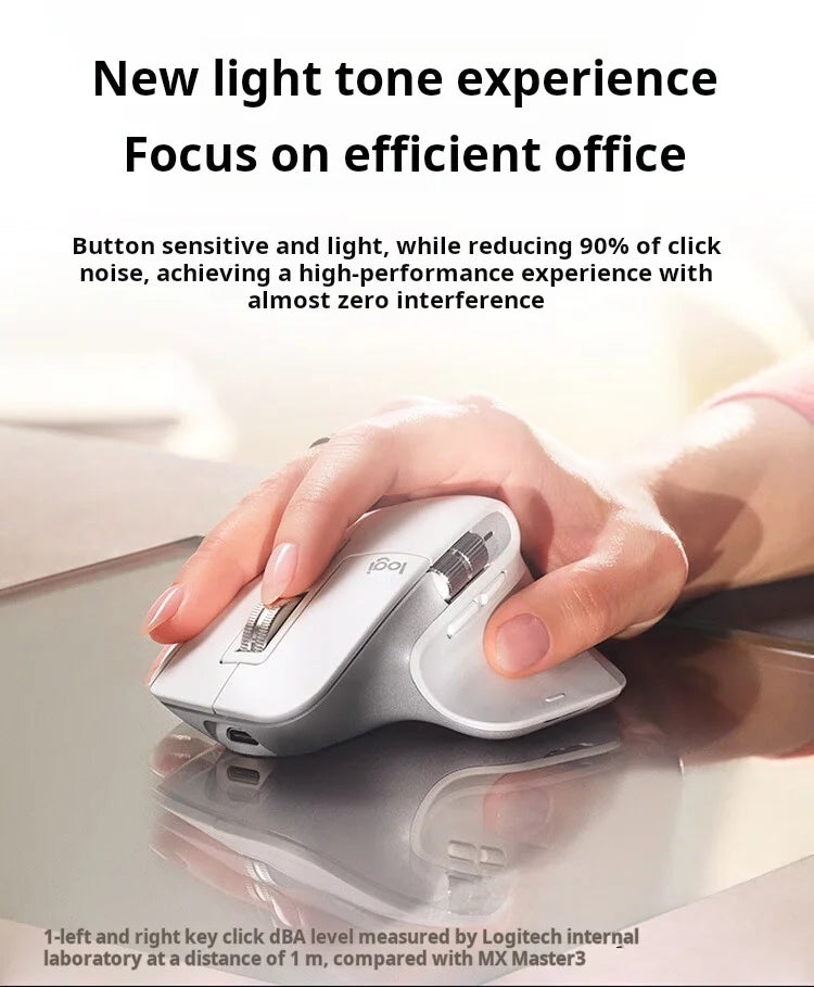 NEW Original Logitech MX Master 3S Wireless Bluetooth Mouse Business Office Softtone Mouse Ergonomic Business Office Mouse - Shoppiline