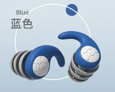 Silicone Noise Cancelling Earplugs Noise Filter Sleep Swimming Waterproof Three Layer Mute Earplugs