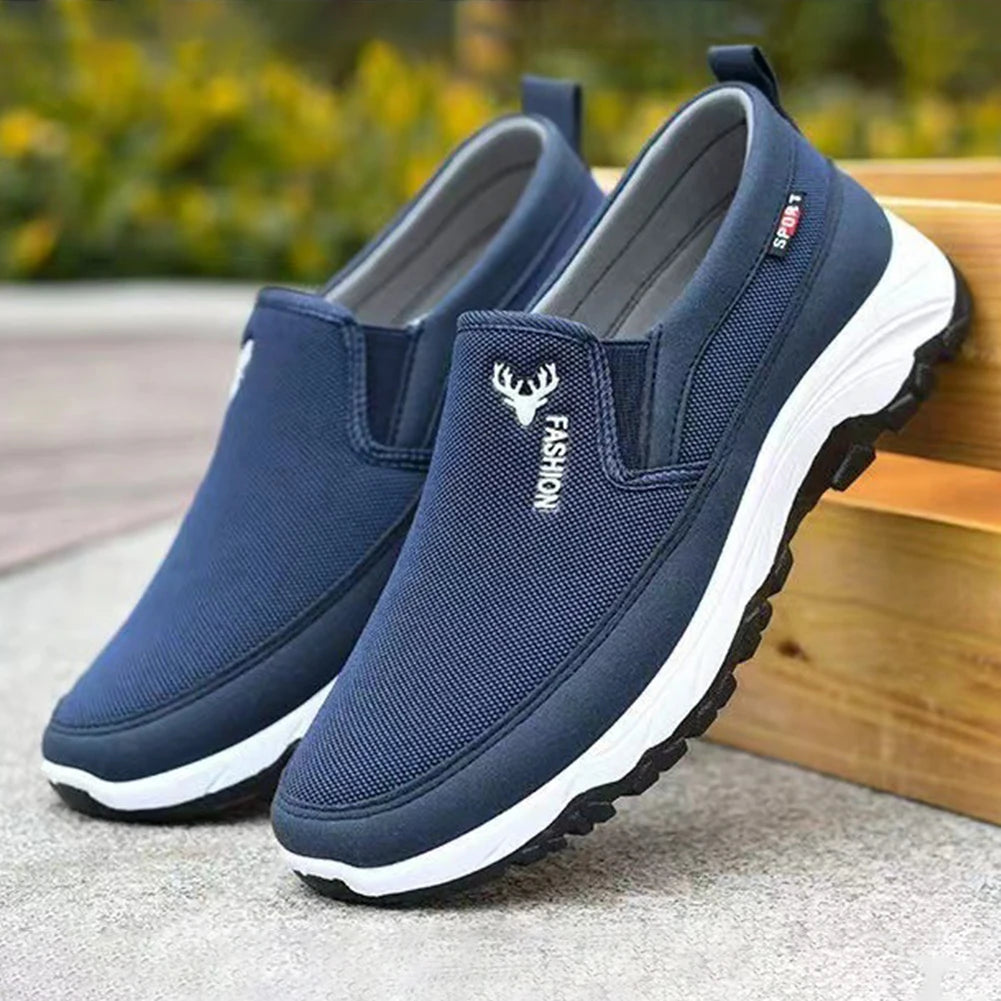 Men Orthopedic Travel Plimsolls Breathable Casual Travel Shoes Non-Slip Comfortable for Outdoor Activity Hiking Walking