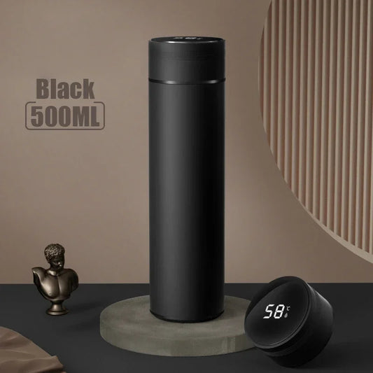 500ML Temperature Display Thermos Cup Stainless Steel Divided Thermos Bottle Outdoor Vacuum Insulated Cup Father's Day Gift - Shoppiline