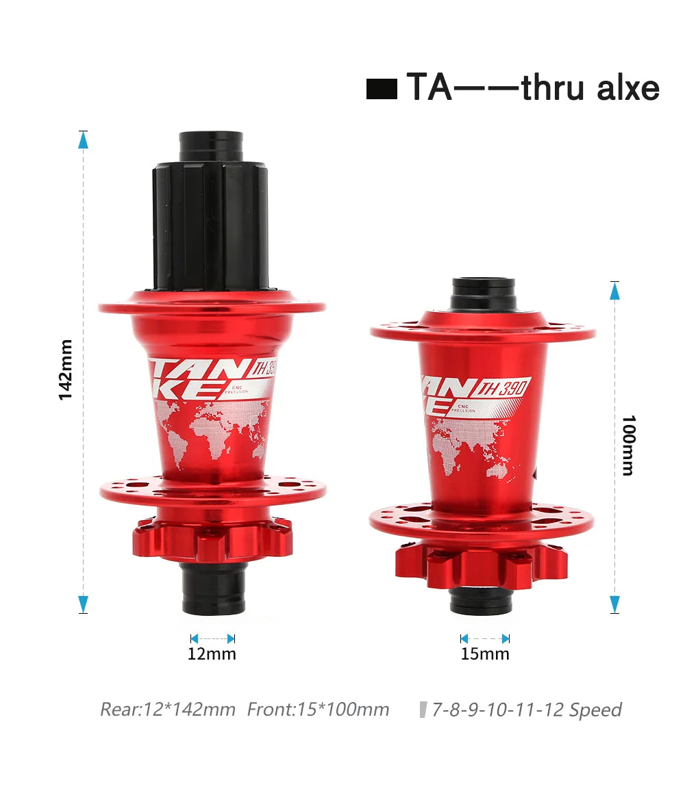 TANKE MTB 120 Click Hub 6 Bearing Bike Front Rear 28 32 36 Holes Disc Brake QR Bicycle mass thunder Noisy Cube 6 Pawl Hubs TH390