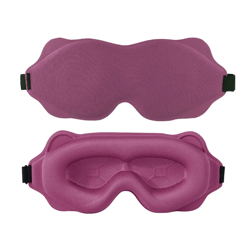 3D Soft Padded Sleeping Mask, Block Out Light Eye Shade for Deep Sleep, Comfort Blindfold Relaxation Aid Eyepatch